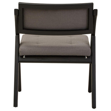 Cebu Grey & Black Elm Wood Folding Chair