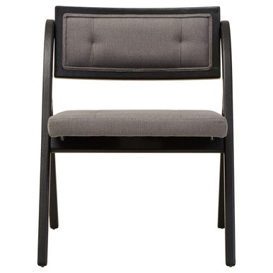 Cebu Grey & Black Elm Wood Folding Chair