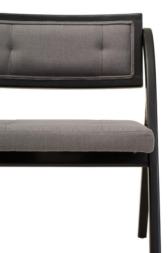 Cebu Grey & Black Elm Wood Folding Chair