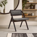 Cebu Grey & Black Elm Wood Folding Chair