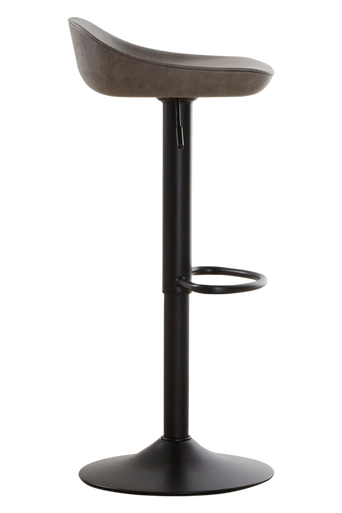 Dalston Set Of Two Ash Leather Bar Stools