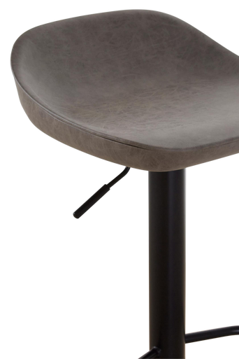 Dalston Set Of Two Ash Leather Bar Stools