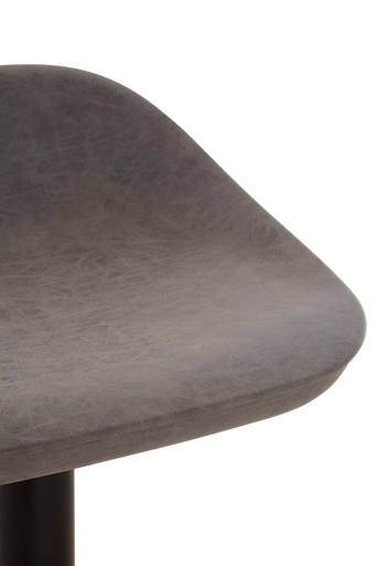 Dalston Set Of Two Ash Leather Bar Stools