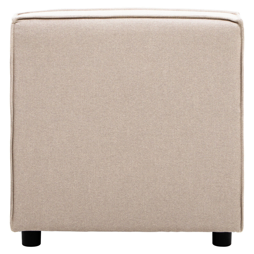 Natural Fabric Armless Modular Sofa, Toulouse