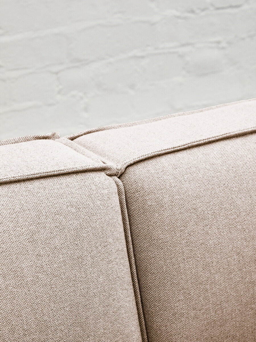 Natural Fabric Armless Modular Sofa, Toulouse