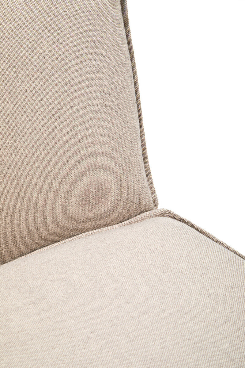 Natural Fabric Armless Modular Sofa, Toulouse