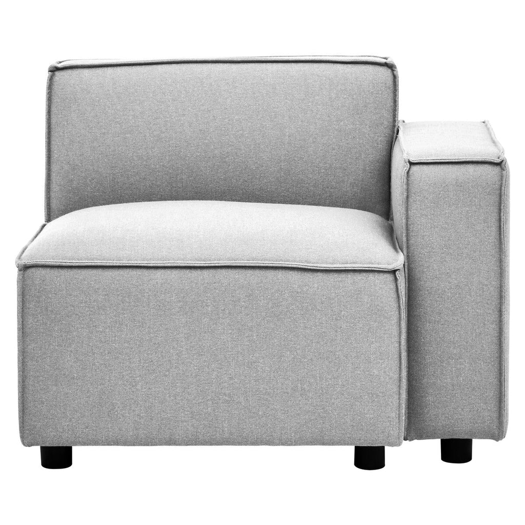Grey Fabric Right Arm Modular Sofa, Toulouse