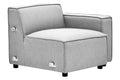 Grey Fabric Right Arm Modular Sofa, Toulouse