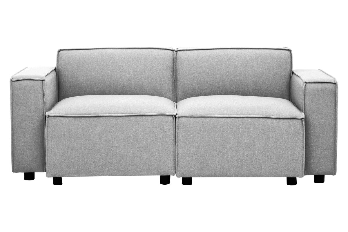 Grey Fabric Right Arm Modular Sofa, Toulouse