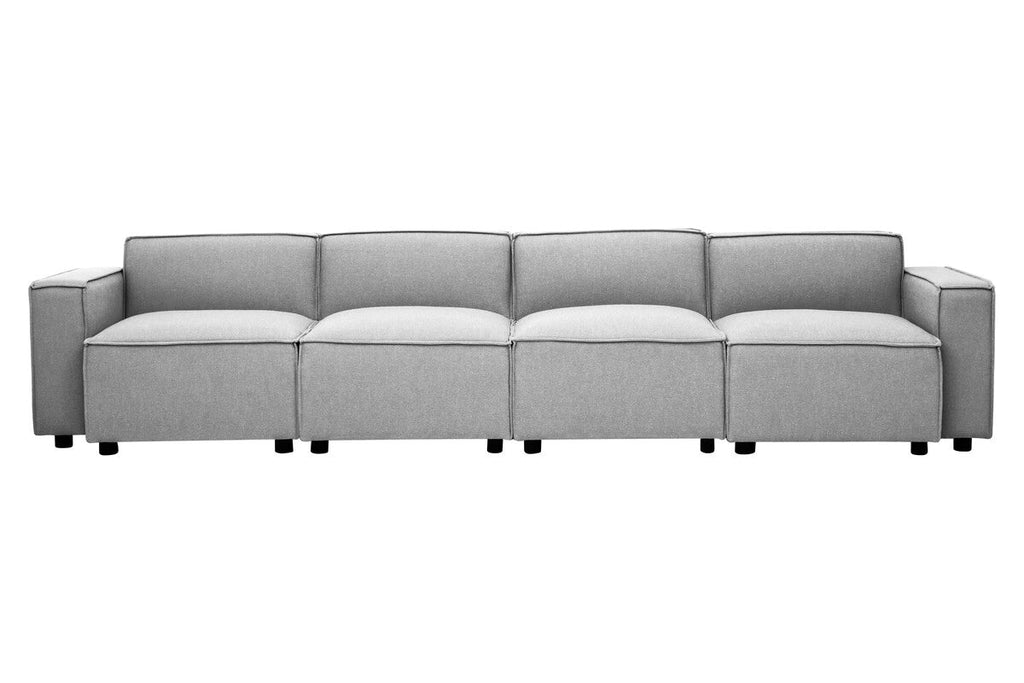 Grey Fabric Right Arm Modular Sofa, Toulouse