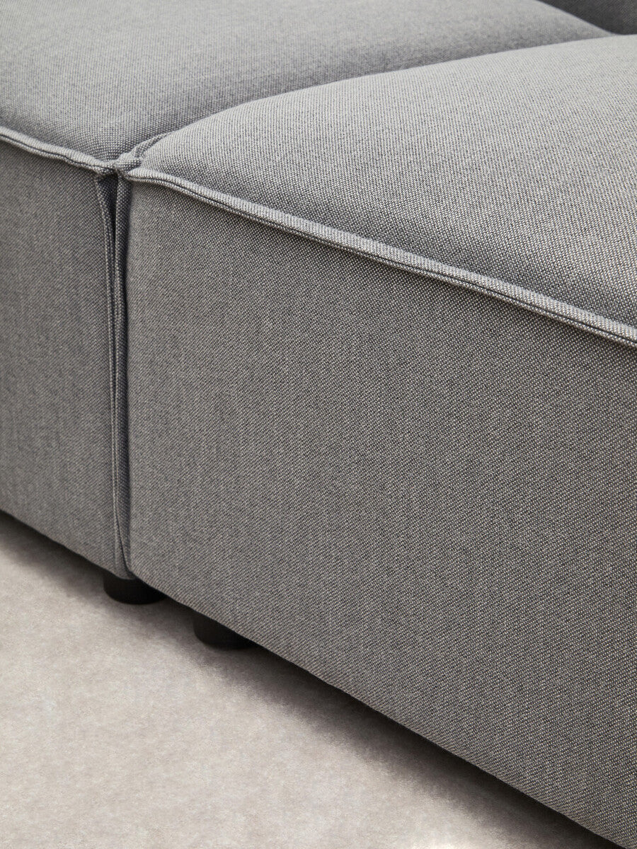 Grey Fabric Right Arm Modular Sofa, Toulouse