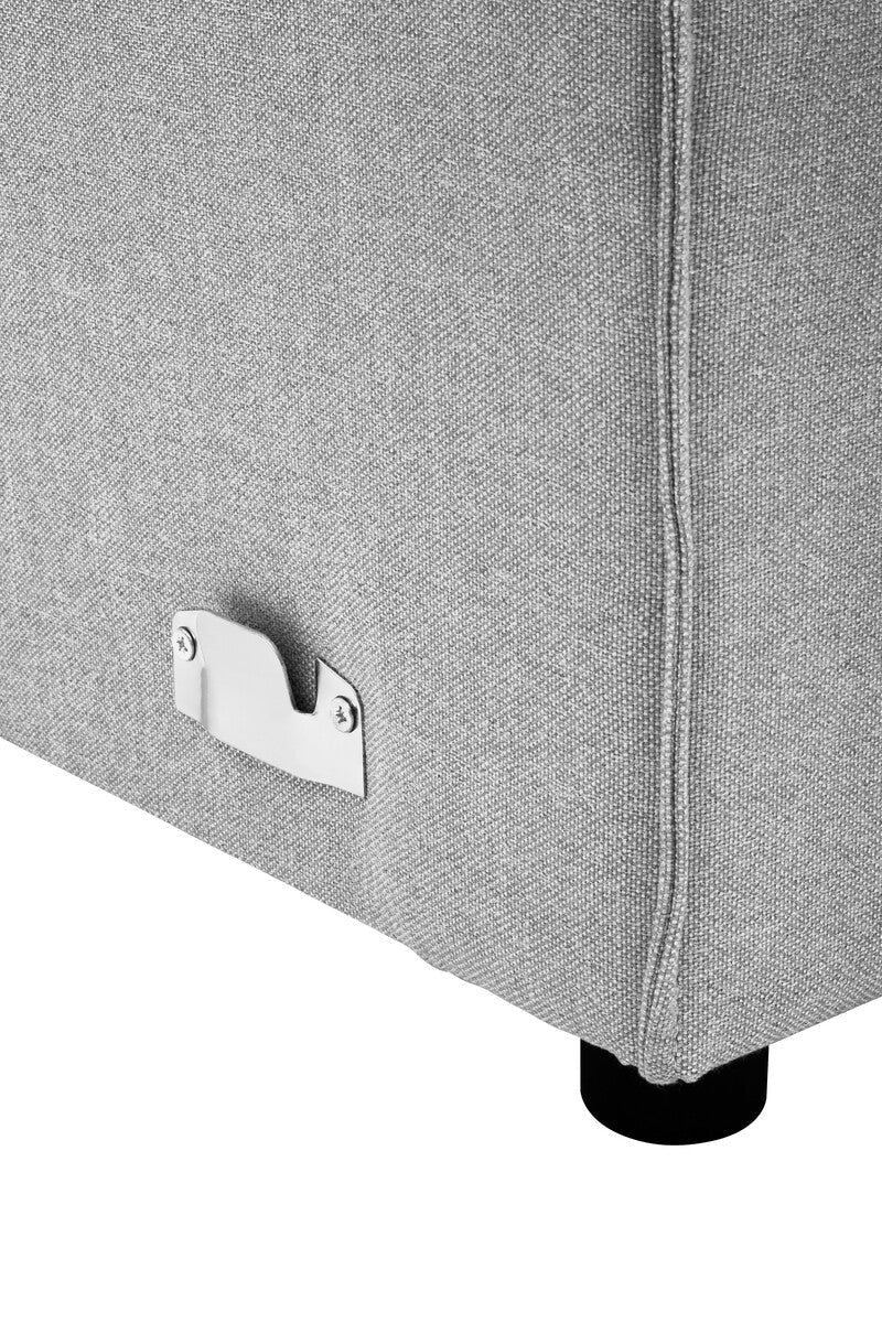 Grey Fabric Right Arm Modular Sofa, Toulouse