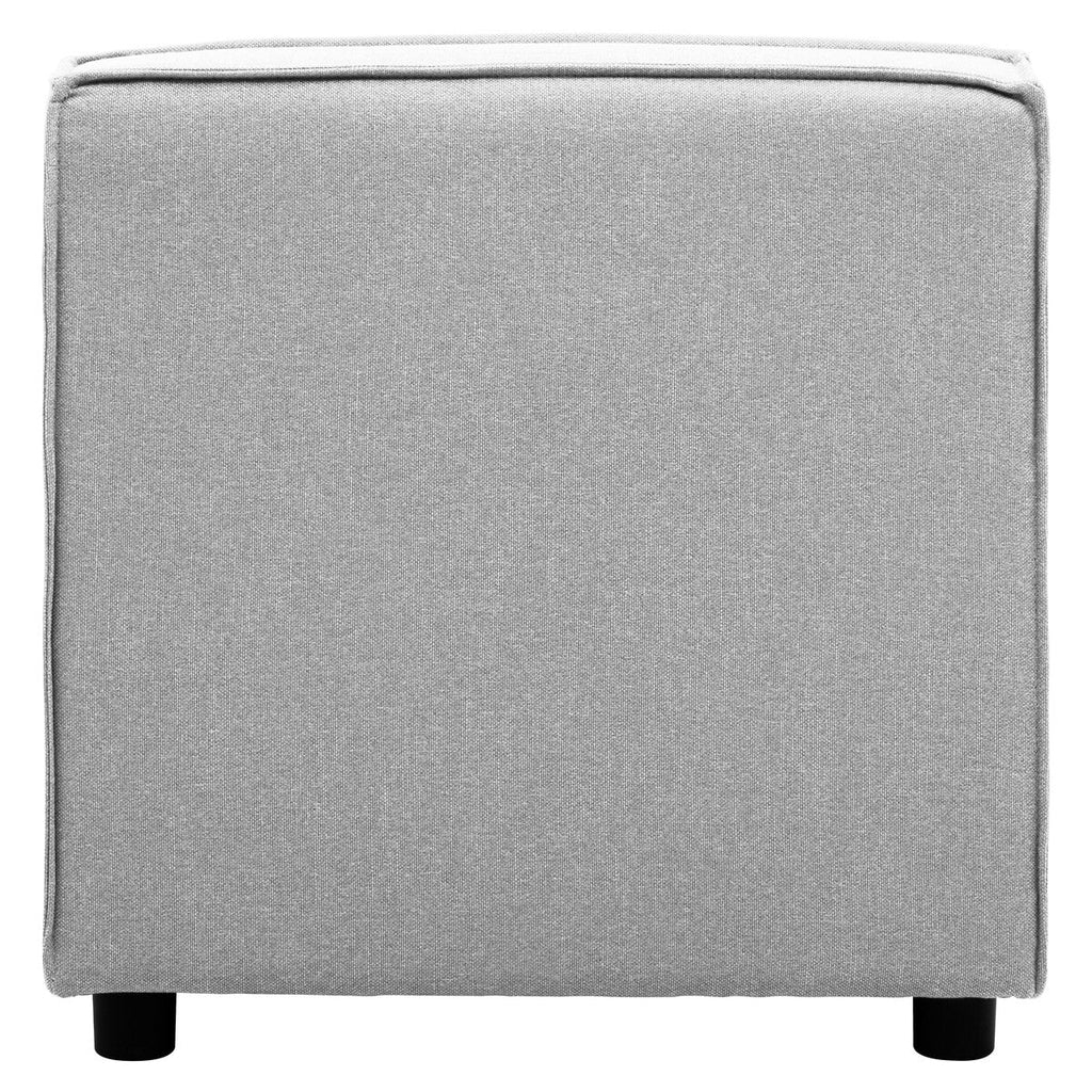 Grey Fabric Armless Modular Sofa, Toulouse