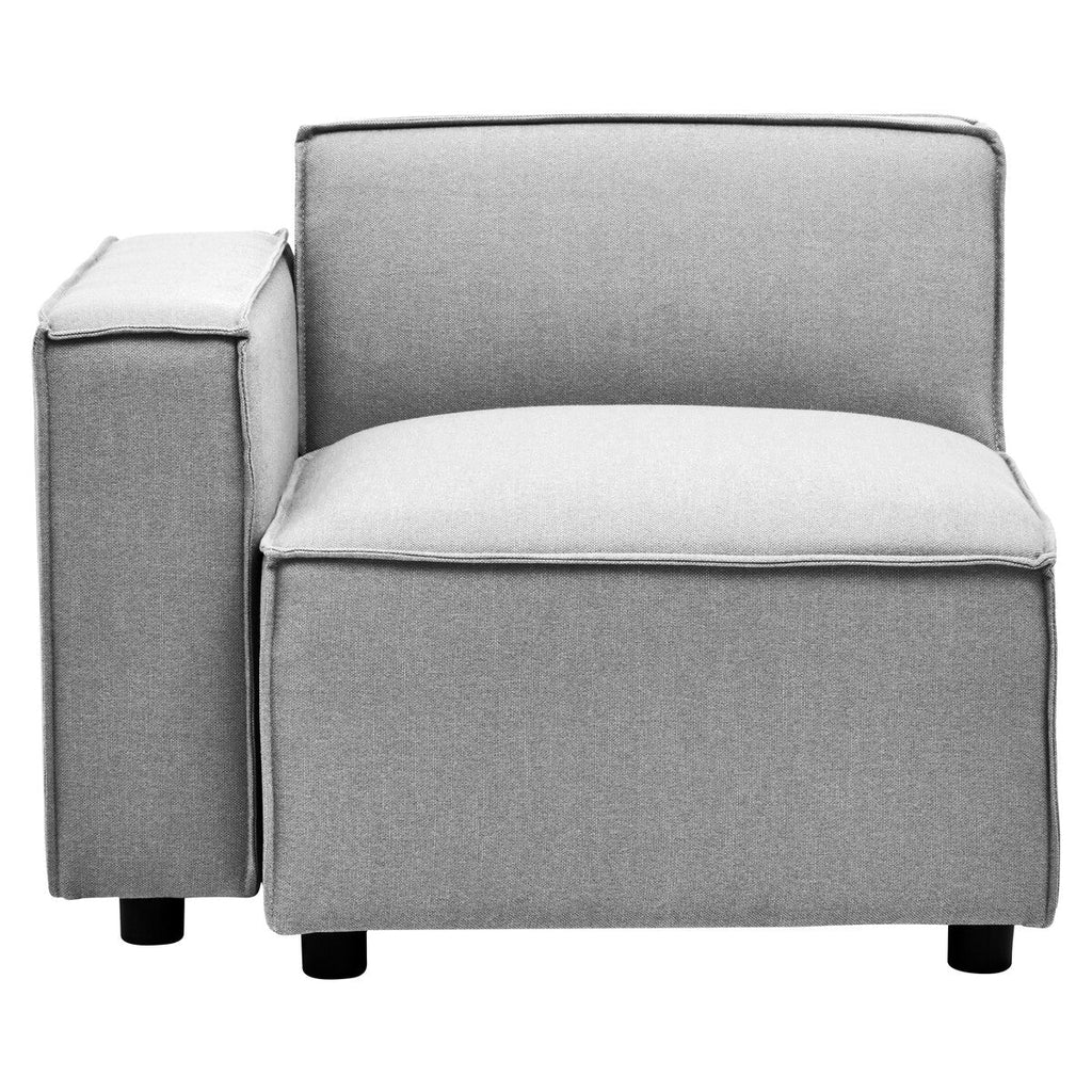 Grey Fabric Left Arm Modular Sofa, Toulouse