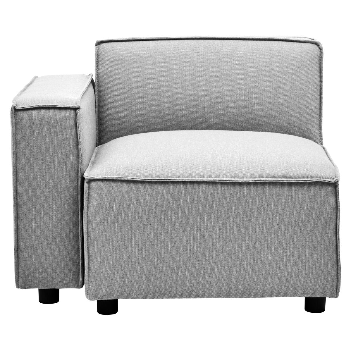 Grey Fabric Left Arm Modular Sofa, Toulouse