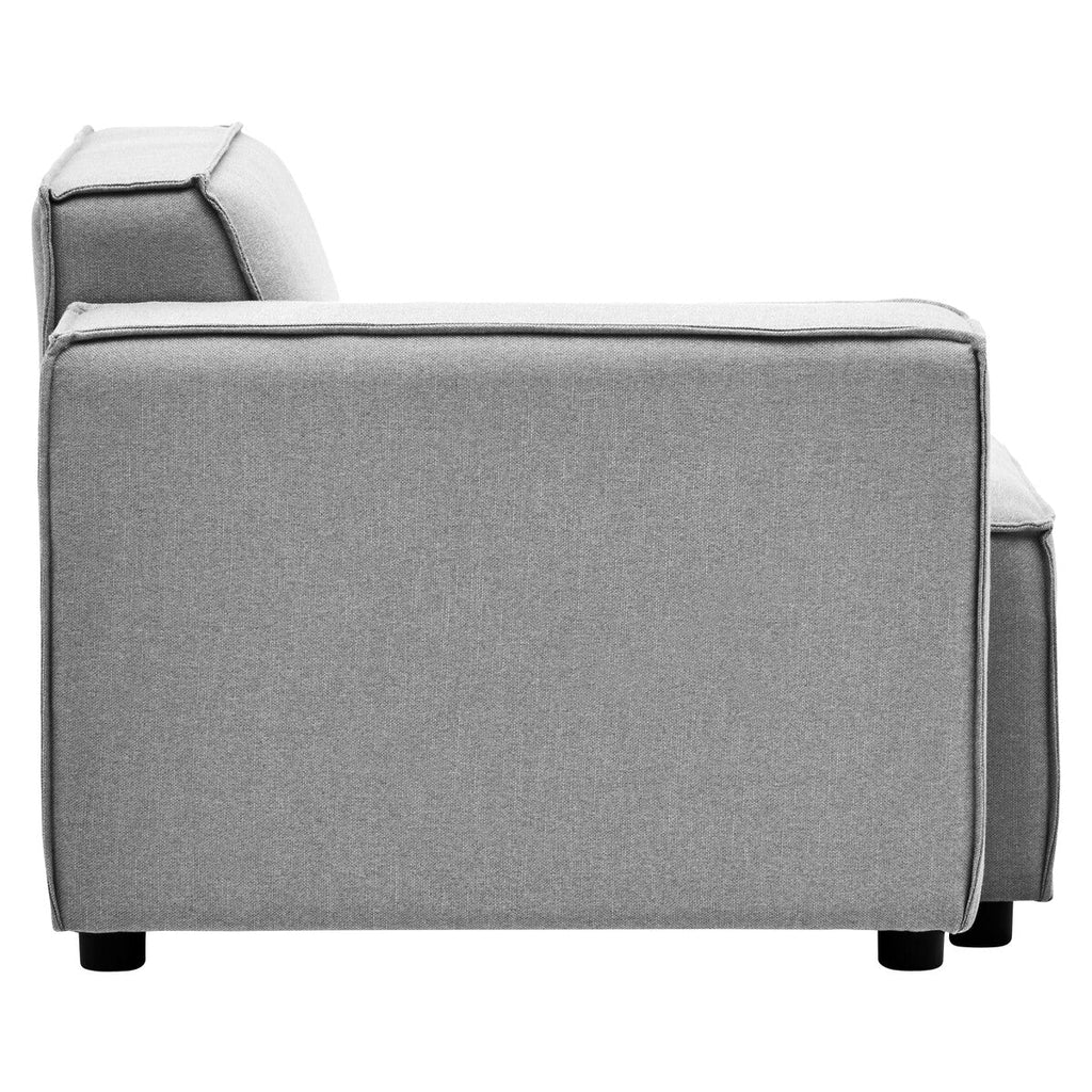 Grey Fabric Left Arm Modular Sofa, Toulouse