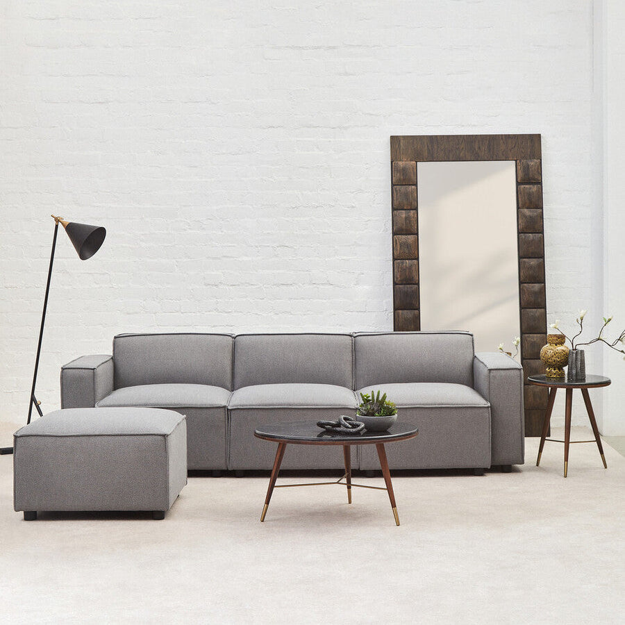 Grey Fabric Left Arm Modular Sofa, Toulouse