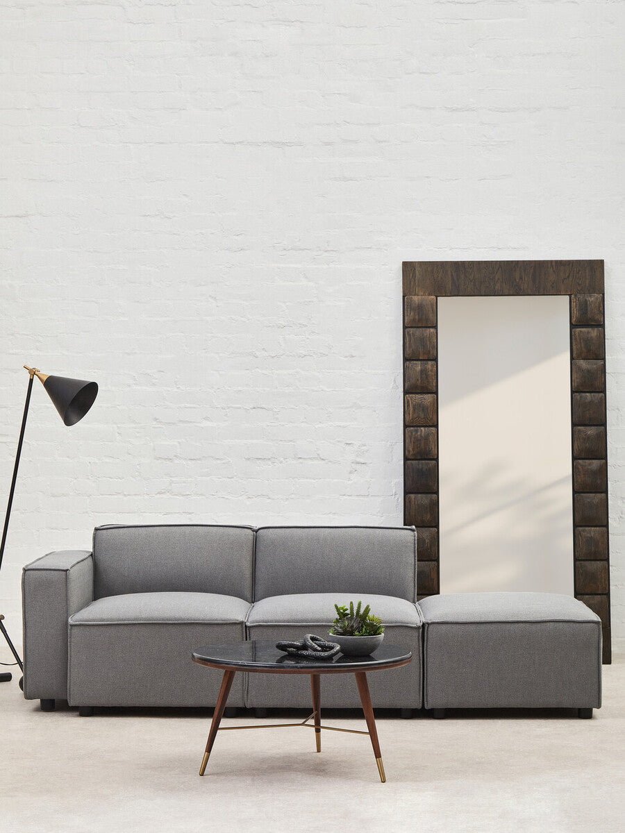 Grey Fabric Left Arm Modular Sofa, Toulouse