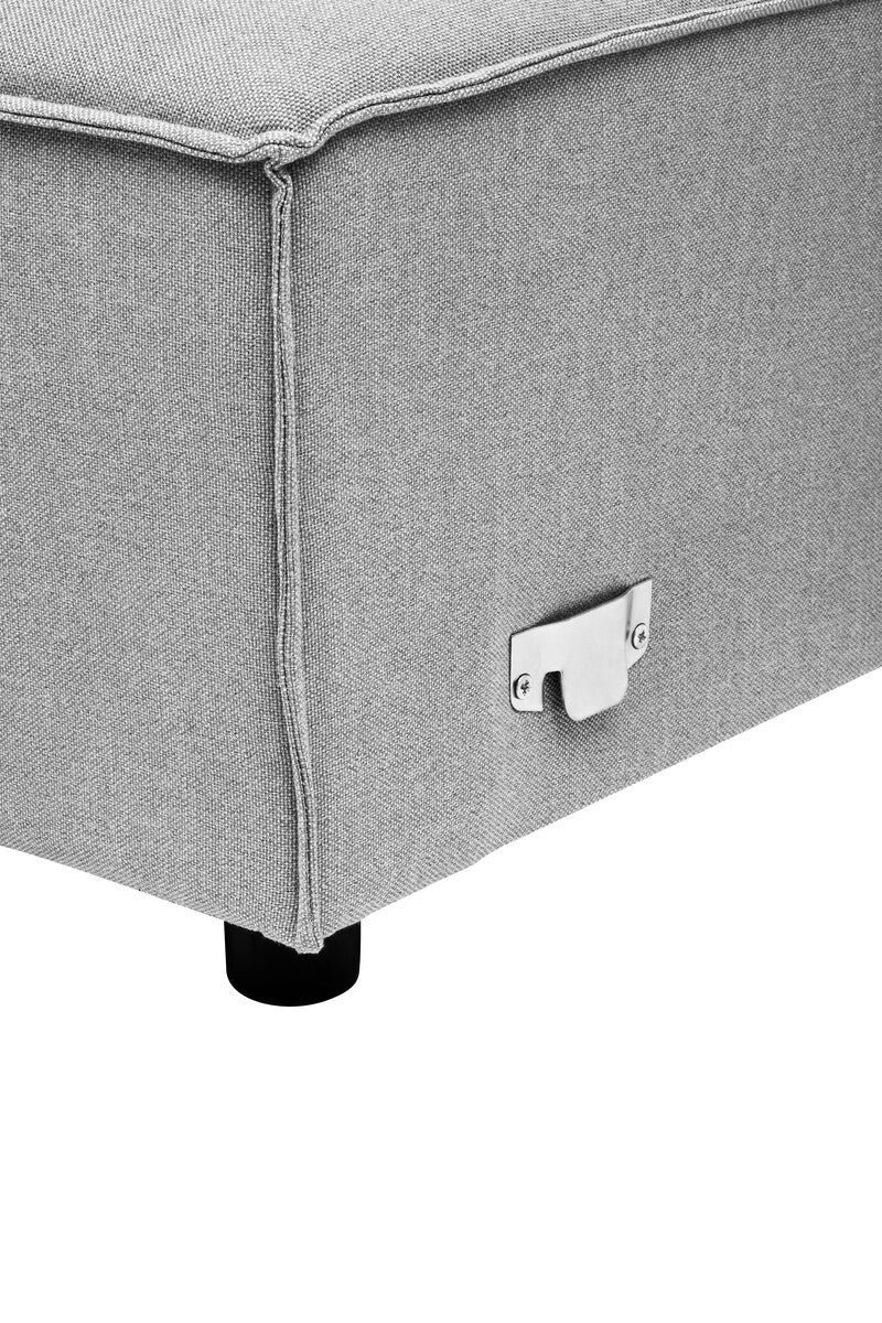 Grey Fabric Left Arm Modular Sofa, Toulouse