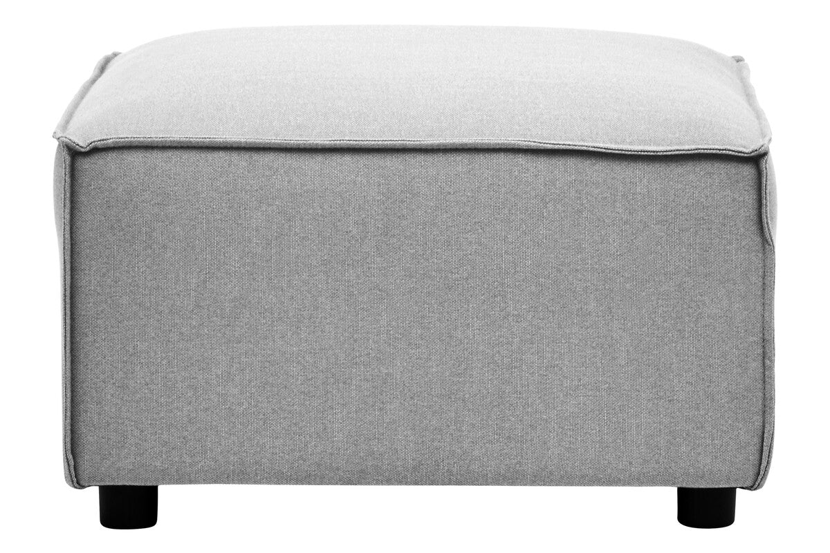 Grey Fabric Modular Ottoman, Toulouse