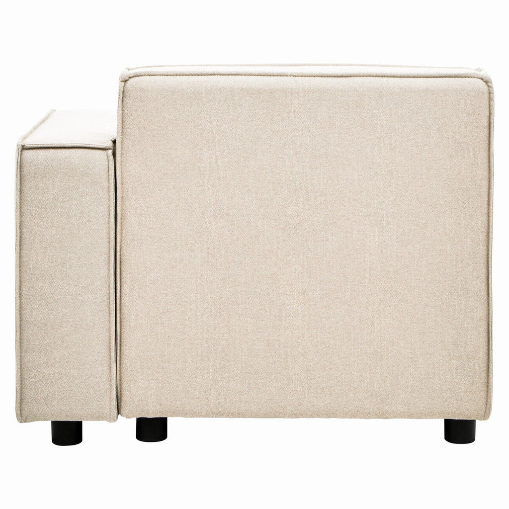 Cream Fabric Right Arm Modular Sofa, Toulouse