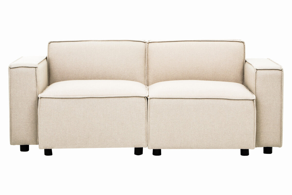 Cream Fabric Right Arm Modular Sofa, Toulouse