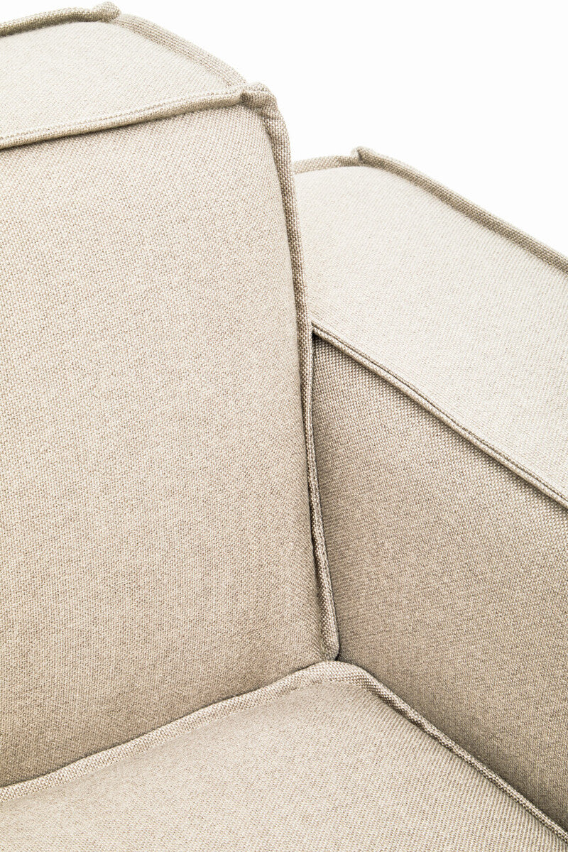 Cream Fabric Right Arm Modular Sofa, Toulouse