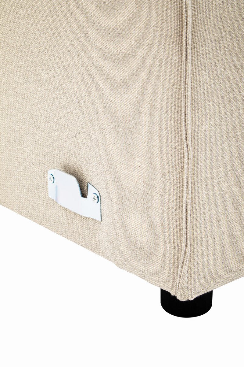 Cream Fabric Right Arm Modular Sofa, Toulouse