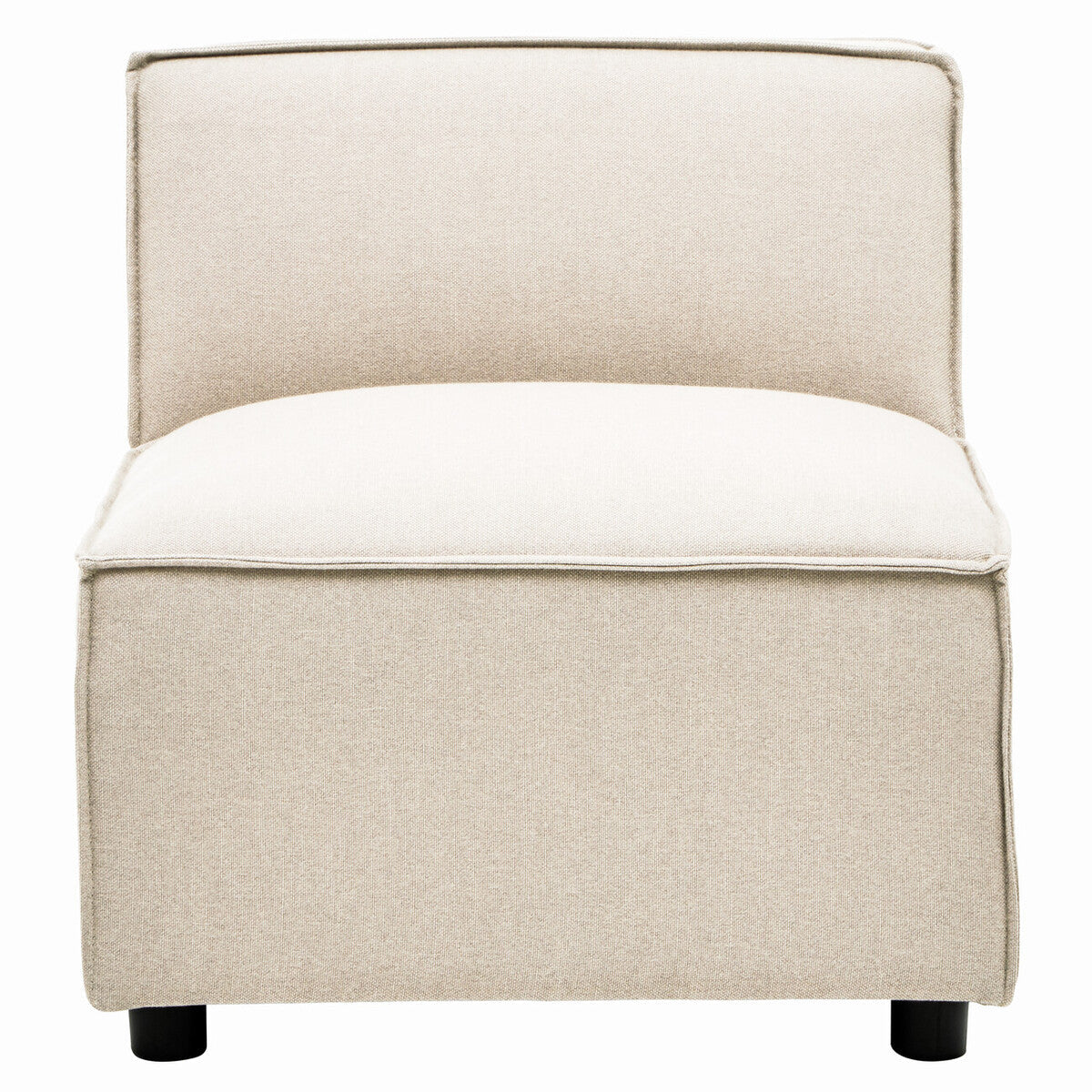 Cream Fabric Armless Modular Sofa, Toulouse