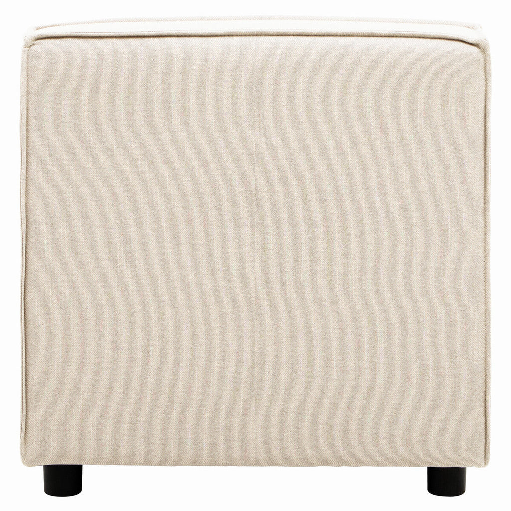 Cream Fabric Armless Modular Sofa, Toulouse