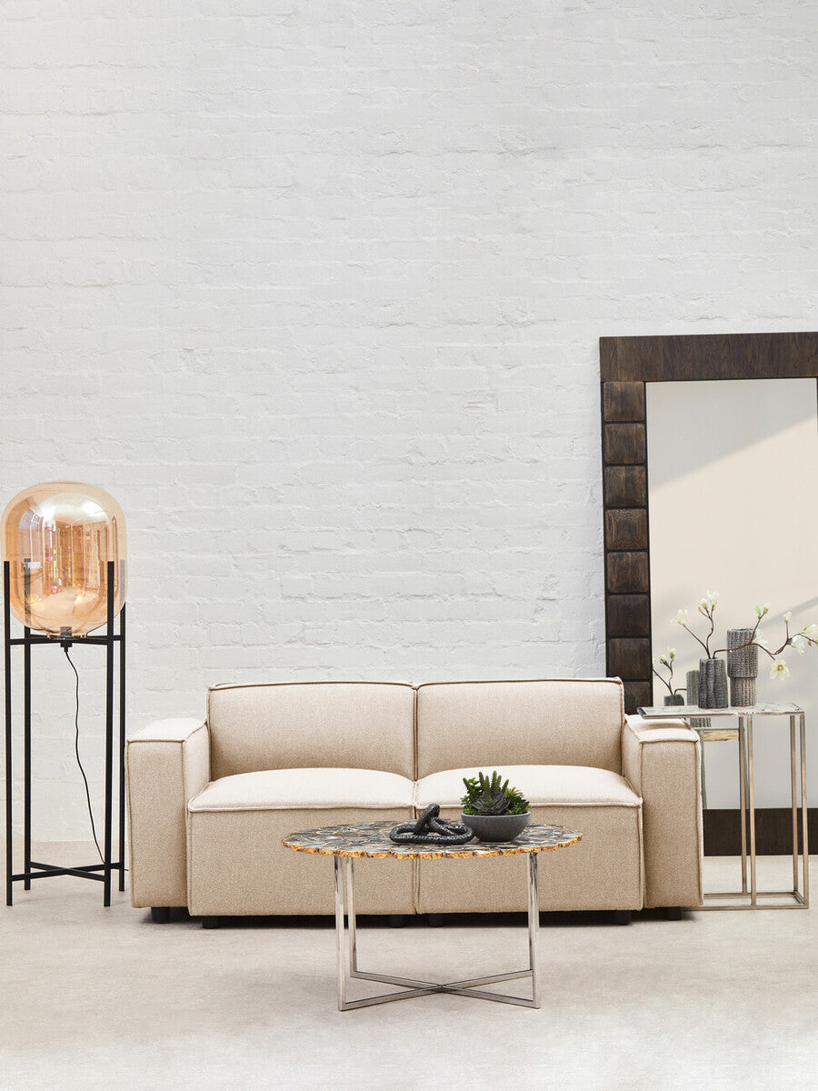 Cream Fabric Armless Modular Sofa, Toulouse