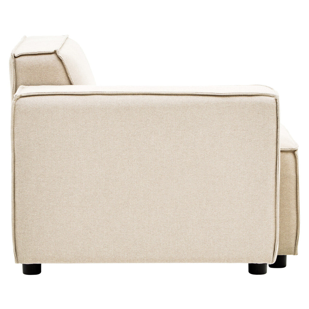 Cream Fabric Left Arm Modular Sofa, Toulouse