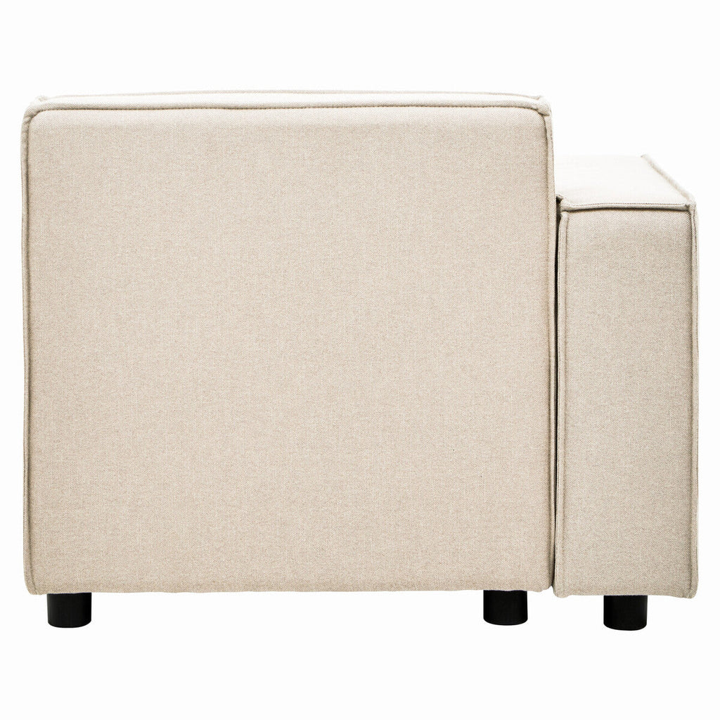 Cream Fabric Left Arm Modular Sofa, Toulouse
