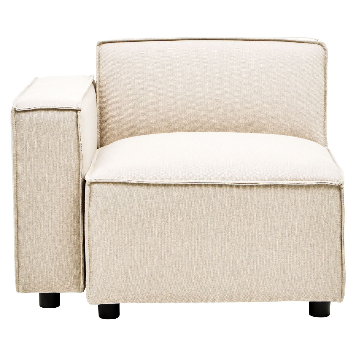 Cream Fabric Left Arm Modular Sofa, Toulouse
