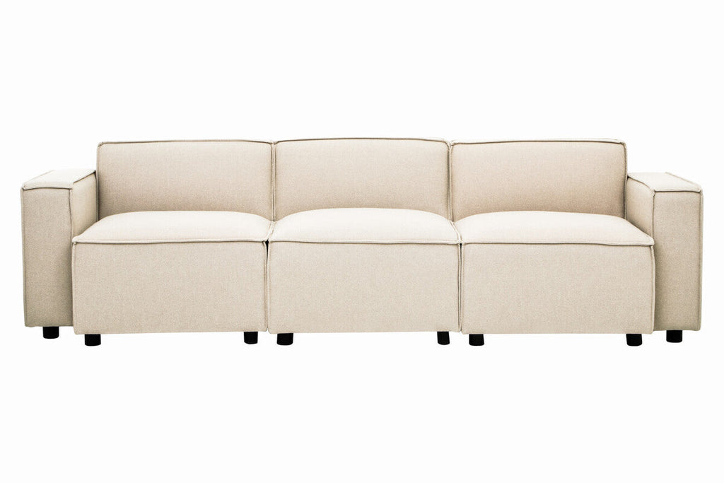 Cream Fabric Left Arm Modular Sofa, Toulouse