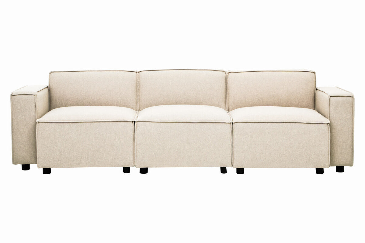 Cream Fabric Left Arm Modular Sofa, Toulouse