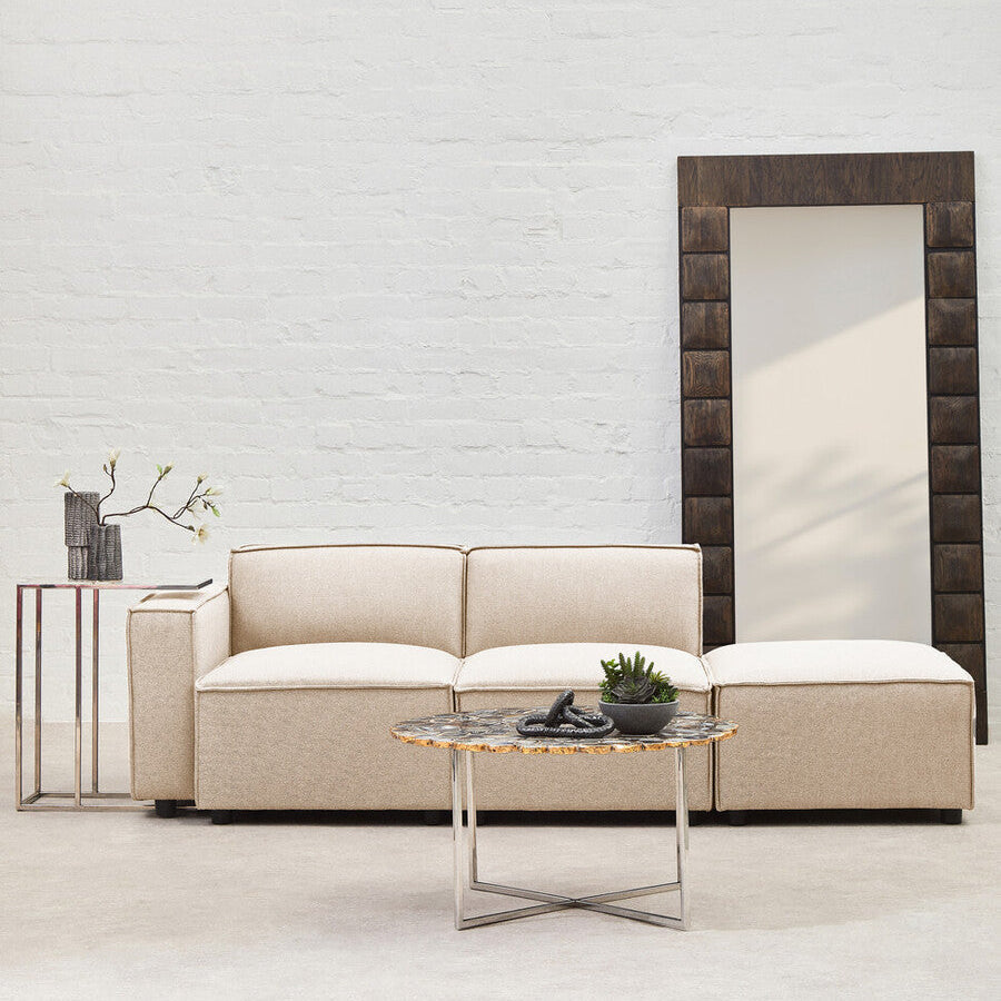 Cream Fabric Left Arm Modular Sofa, Toulouse