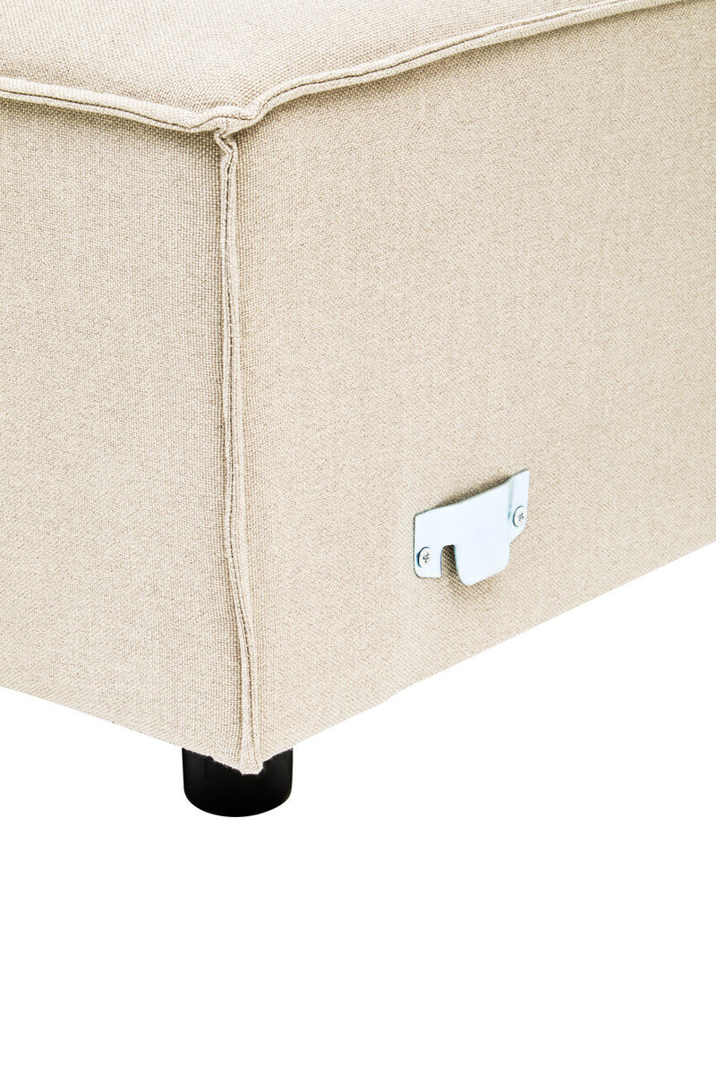 Cream Fabric Left Arm Modular Sofa, Toulouse