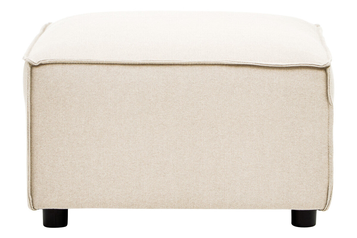 Cream Fabric Modular Ottoman, Toulouse