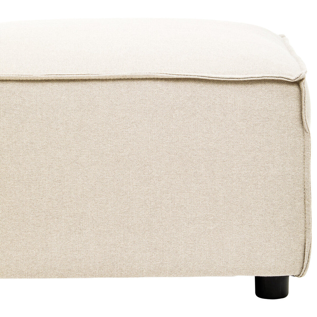 Cream Fabric Modular Ottoman, Toulouse
