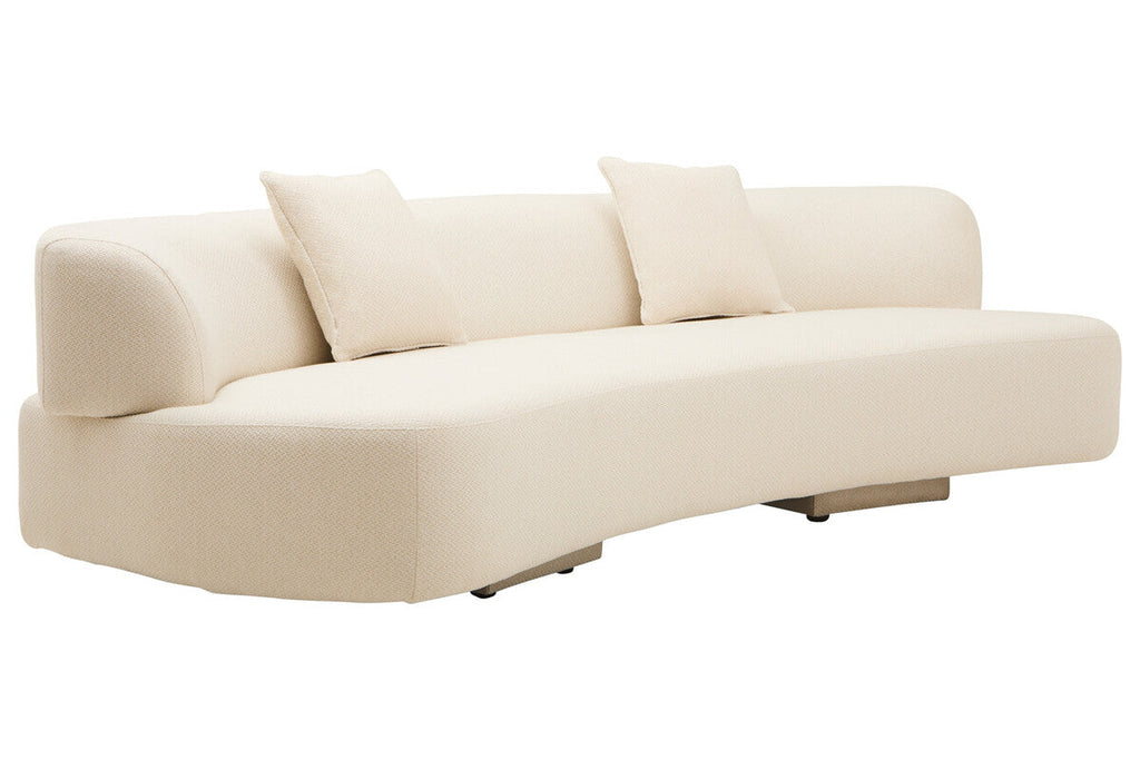 3 Seat Cream Linen Sofa, Ozzano