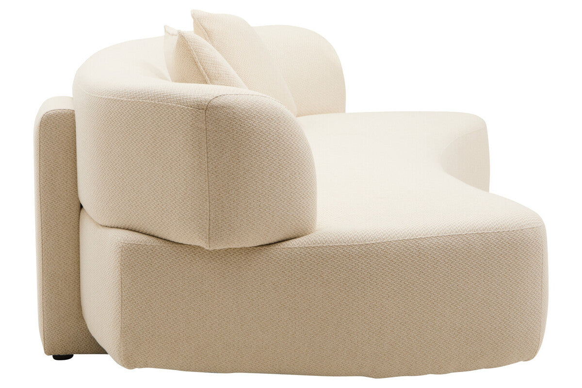 3 Seat Cream Linen Sofa, Ozzano