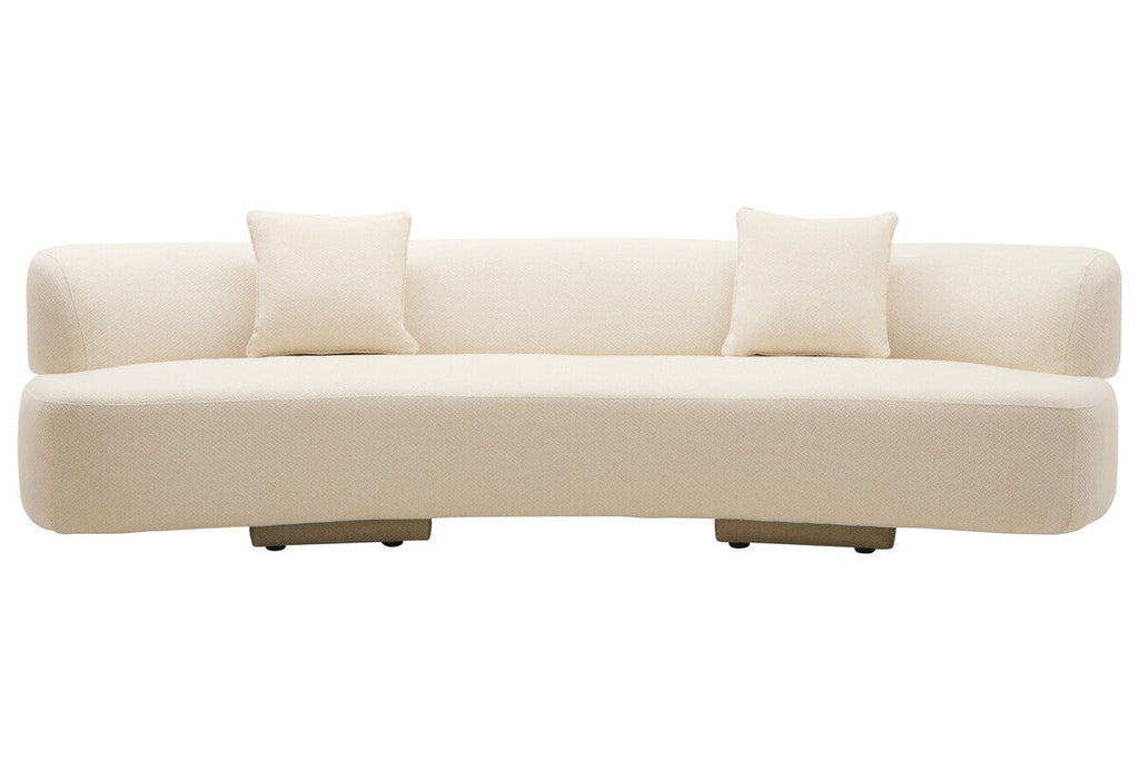 3 Seat Cream Linen Sofa, Ozzano