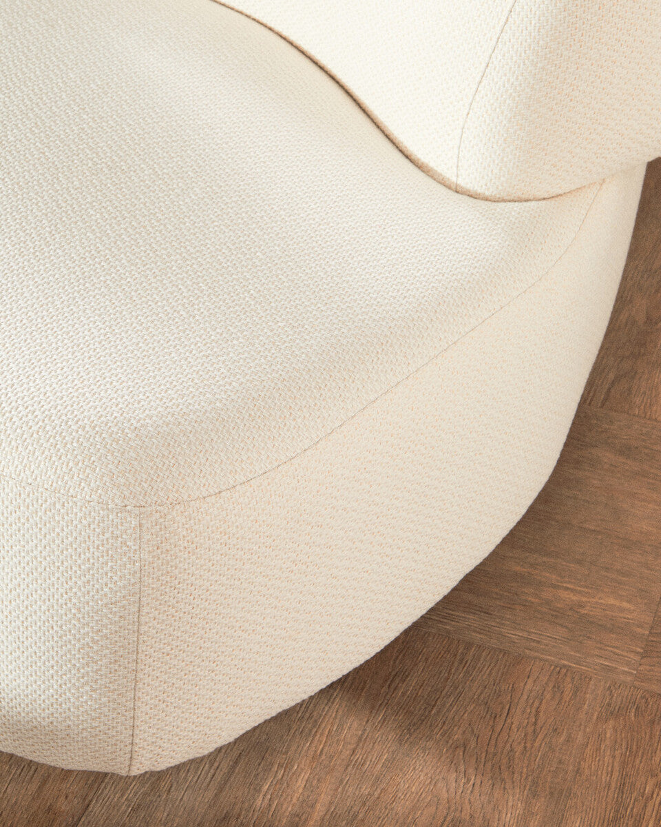 3 Seat Cream Linen Sofa, Ozzano