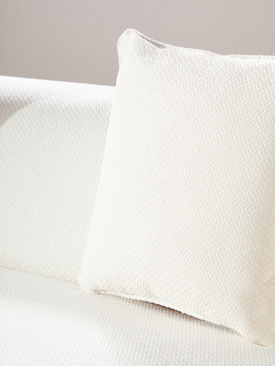 3 Seat Cream Linen Sofa, Ozzano