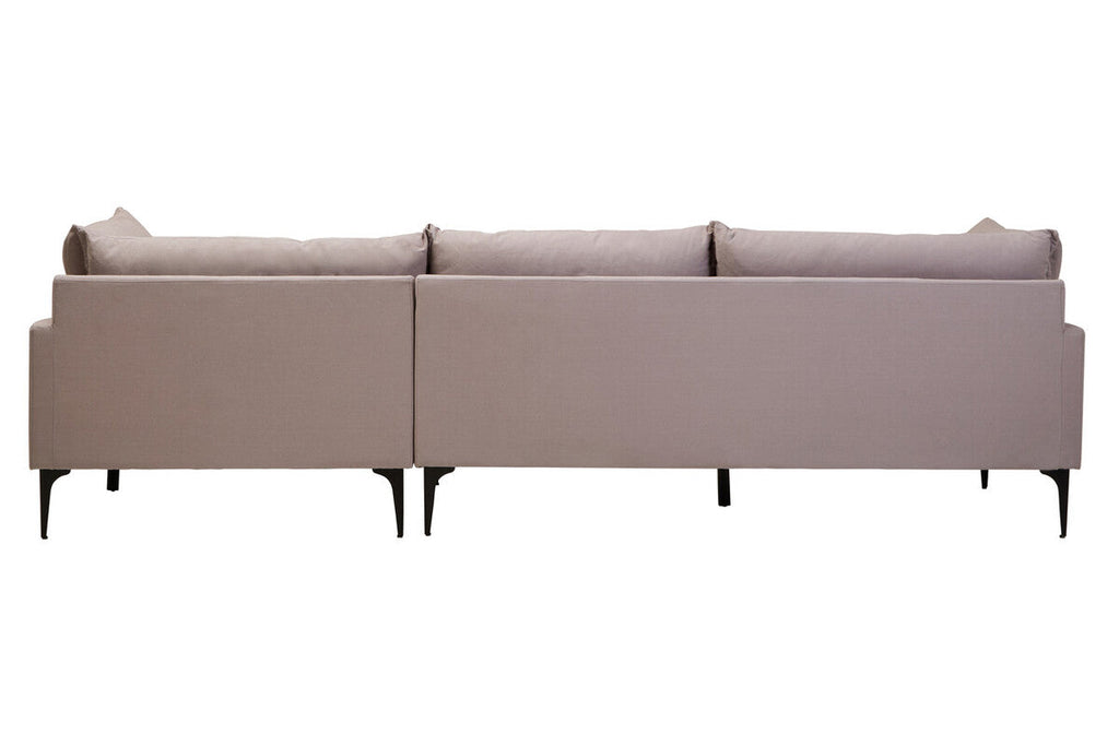 3 Seat Grey Right Chaise Sofa, Comfee