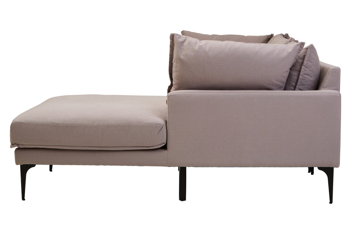 3 Seat Grey Right Chaise Sofa, Comfee