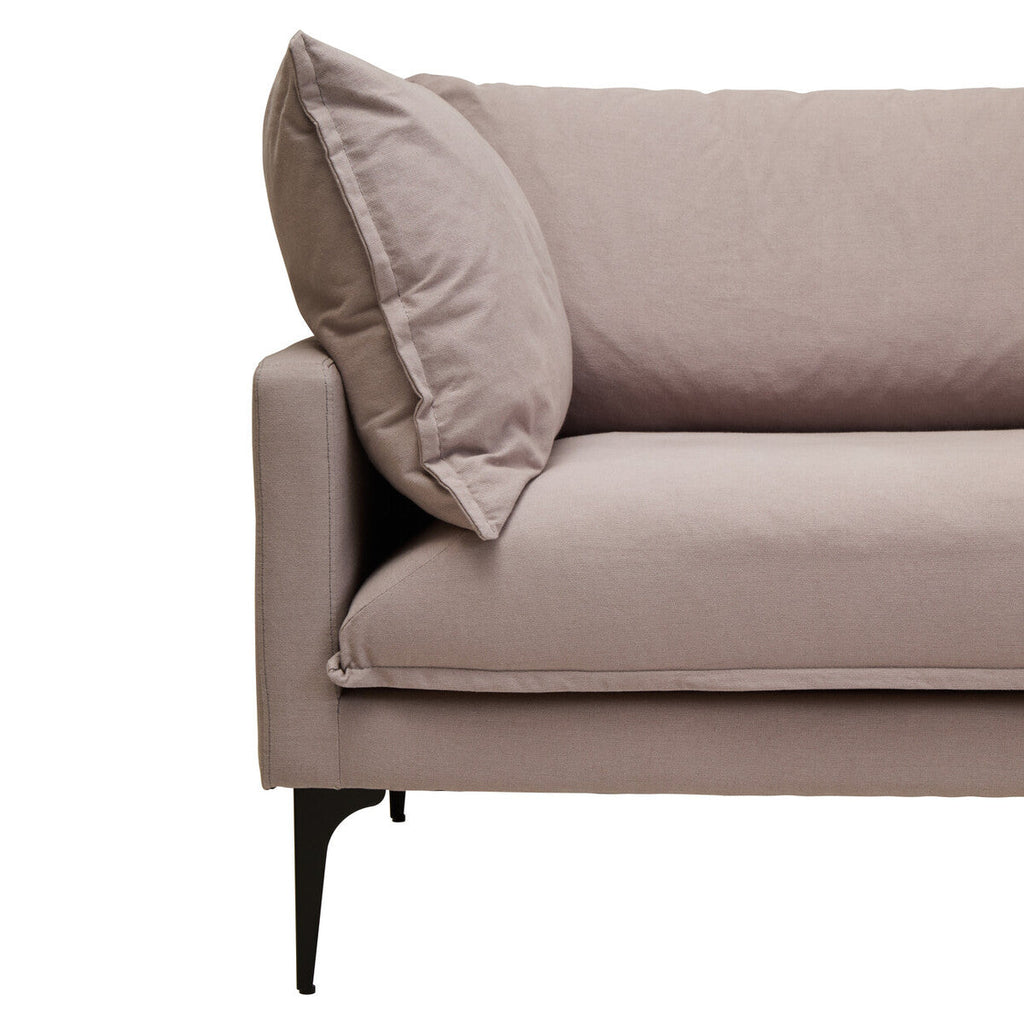 3 Seat Grey Right Chaise Sofa, Comfee