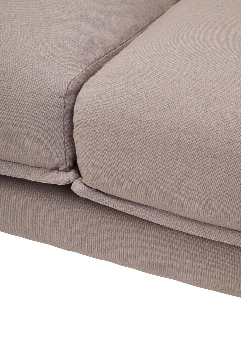 3 Seat Grey Right Chaise Sofa, Comfee