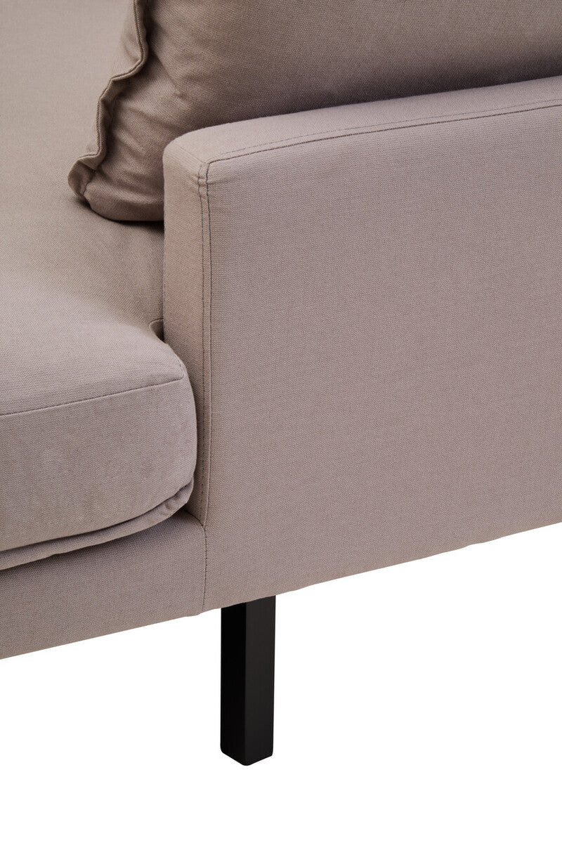 3 Seat Grey Right Chaise Sofa, Comfee